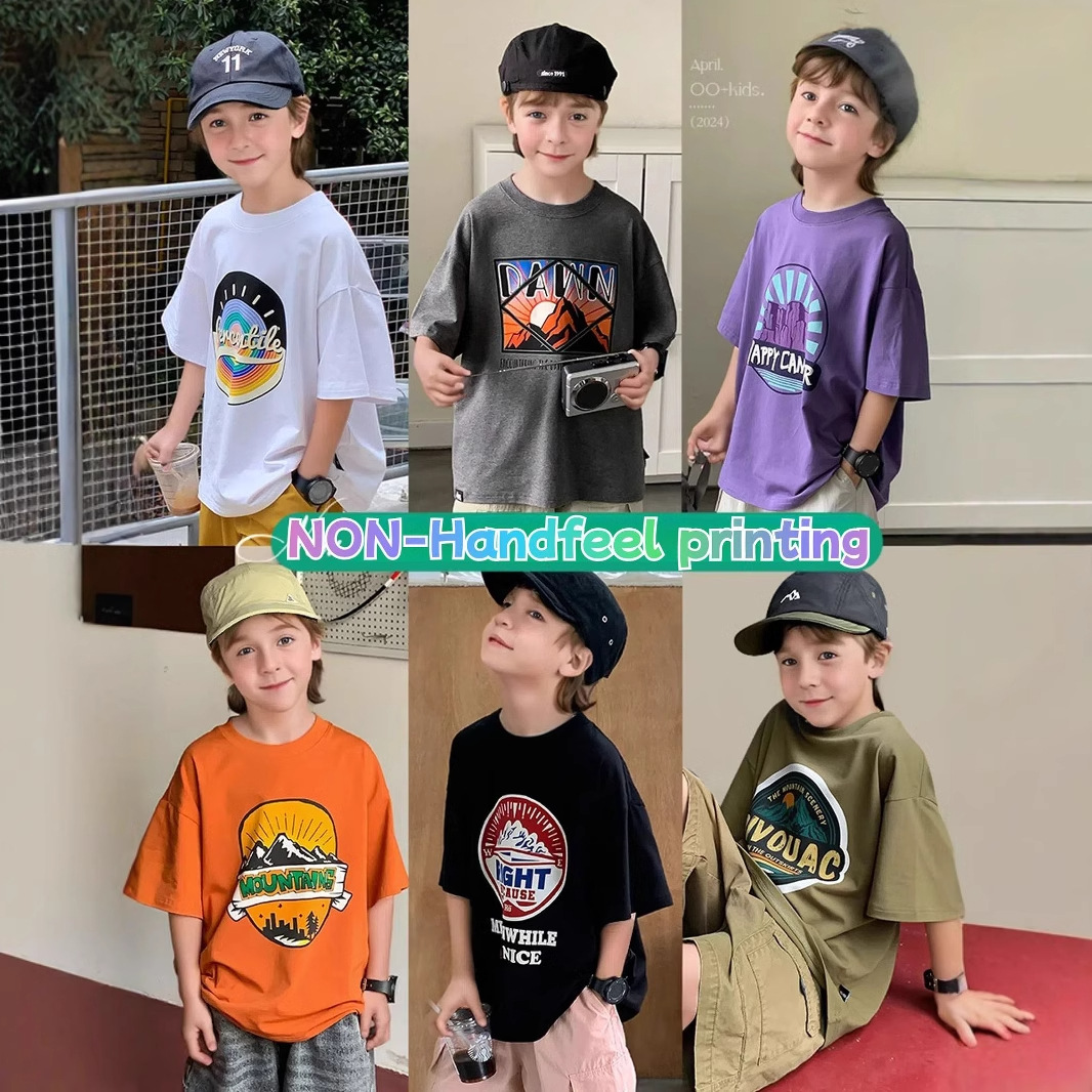 时髦童装男童儿t恤衫儿童夏季短袖2025新款中大童薄款上衣男孩潮