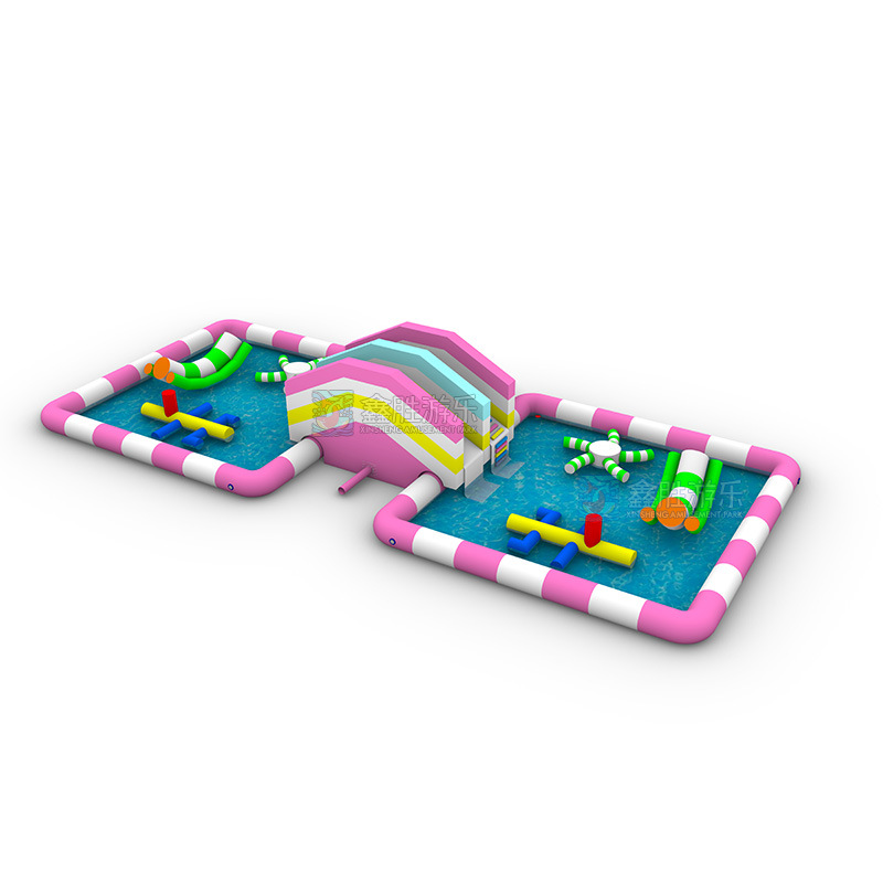 Estante grueso inflable al aire libre, piscina para niños, gran parque acuático móvil, piscina de peces comercial inflable