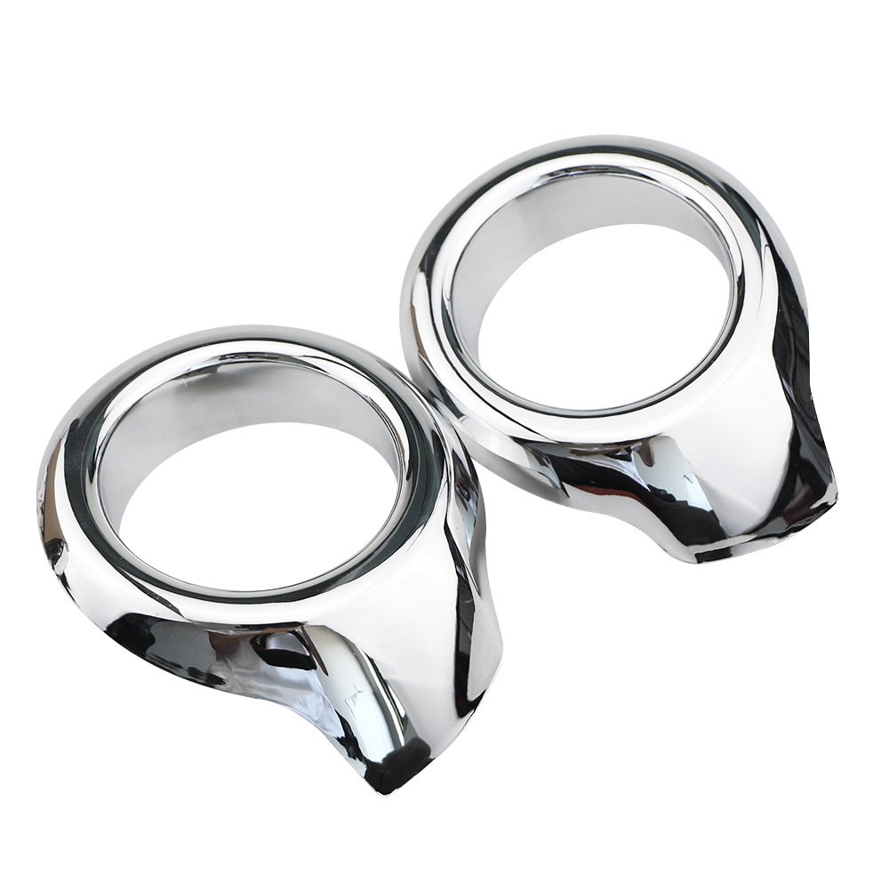 Suitable for 2013-2017 Ford Wing Bo front fog lamp decorative frame (round) car exterior modification