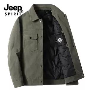 Мужская куртка (Jeep Spirit), демисезонная, лёгкая тёплая, повседневная
