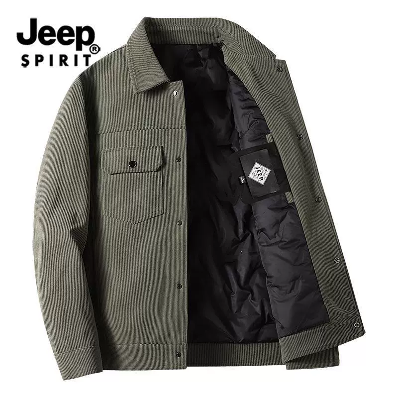 Мужская куртка (Jeep Spirit), демисезонная, лёгкая тёплая, повседневная
