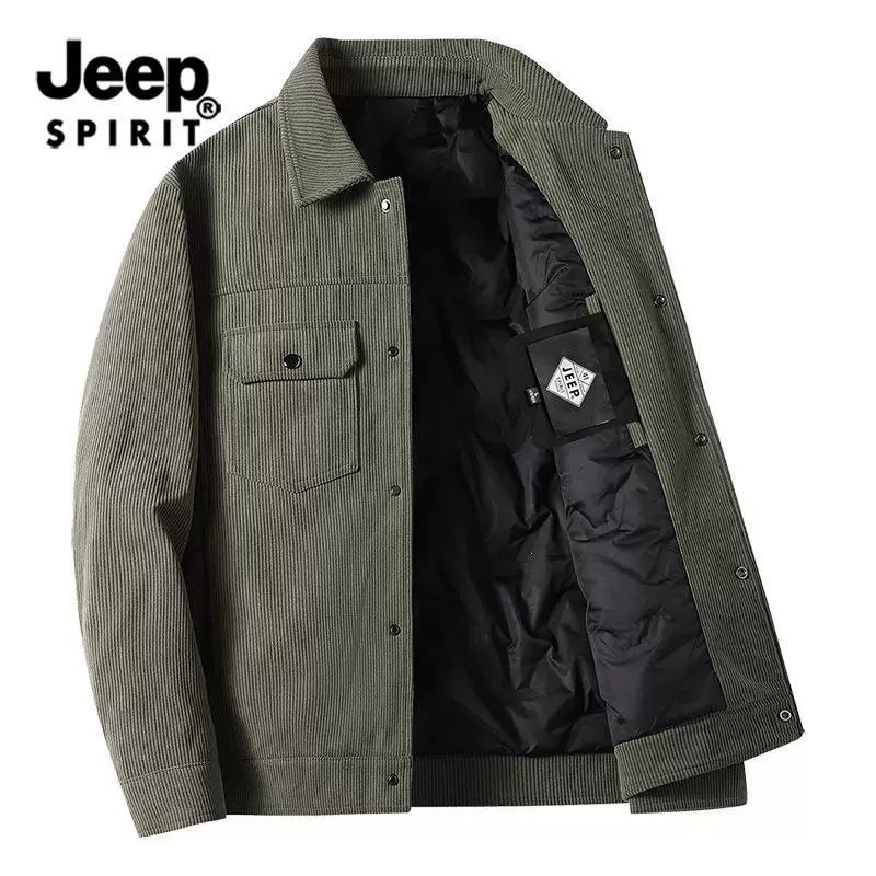 Мужская куртка (Jeep Spirit), демисезонная, лёгкая тёплая, повседневная