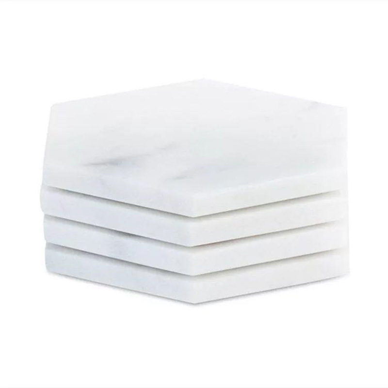 Nordic ins posavasos de mármol natural hexagonal café antideslizante aislamiento térmico base de aromaterapia joyería accesorios de tiro