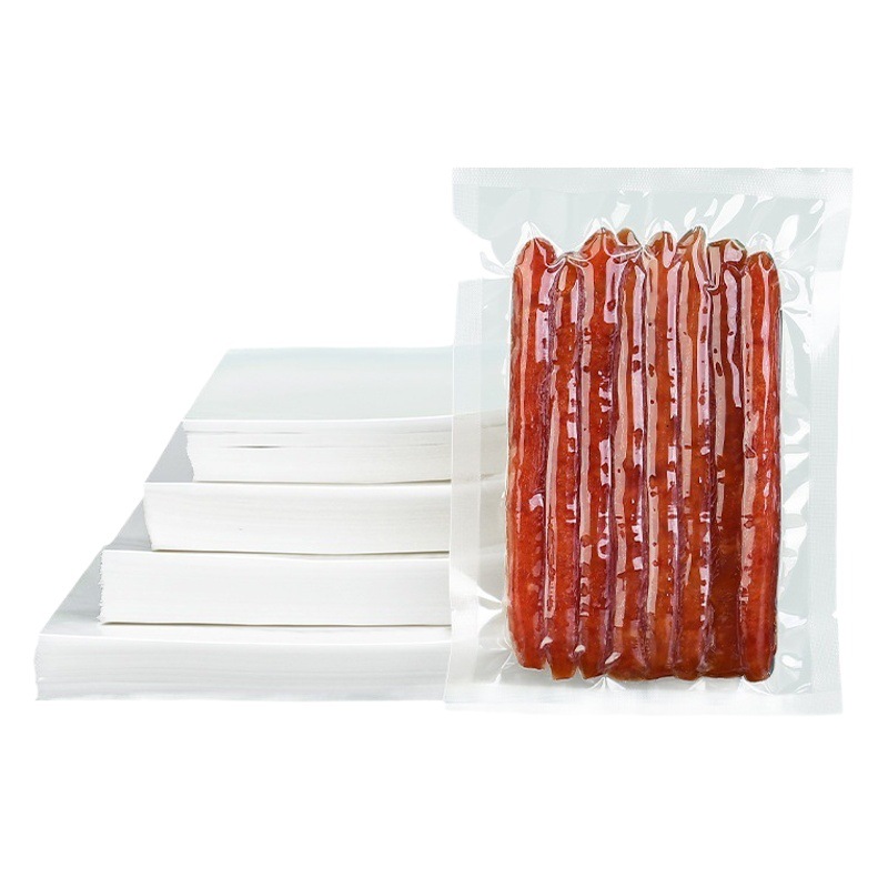 Xizhilong compuesto de plástico sellado transparente brillante comercial comprimido fresco bolsa de vacío bolsa de envasado de alimentos personalización