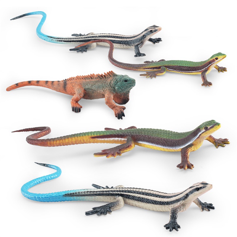 Transfronterizo simulación anfibio reptiles camaleón lagarto escorpión Pino León lagarto decoración modelo adornos estáticos