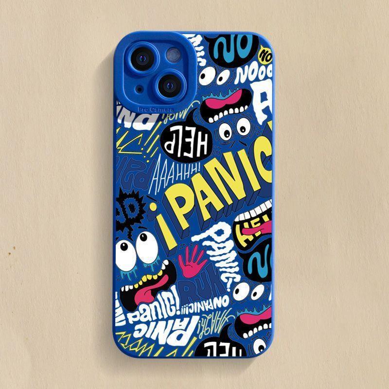 Funny Little Monster Suitable for Apple 17 Mobile Phone Case 15Plus11 Pupil Eye 16Pro14 Soft Shell 12 Cute 11XS7