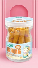Deep Sea Fish Intestines 150g, 15 Pack, Original Corn and Shrimp Flavor Meat Snack, Soft and Easy to Chew and Dissolve