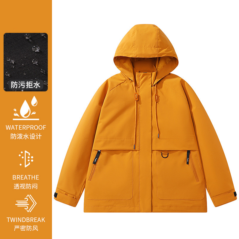 红色冲锋衣外套女2025新款三合一户外爬山新疆川西草旅游穿搭|undefined