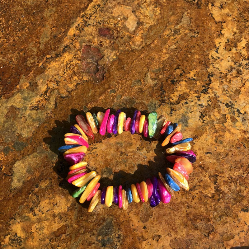 Conchas naturales conchas pulseras collares diy fresco versátil joyería correa de mano tienda artesanía característica fuente