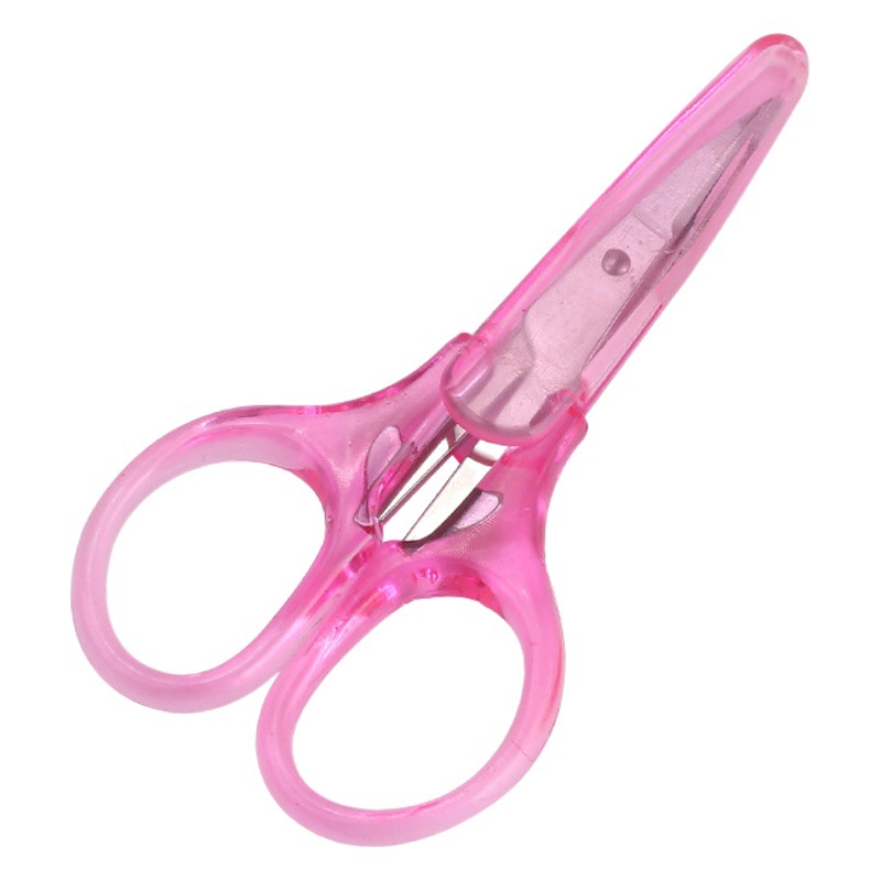 Tijeras de seguridad para niños cabeza redonda tijeras de corte de papel hechas a mano tijeras de belleza multifuncionales tijeras de corte de cejas tijeras de pelo de Nariz al por mayor