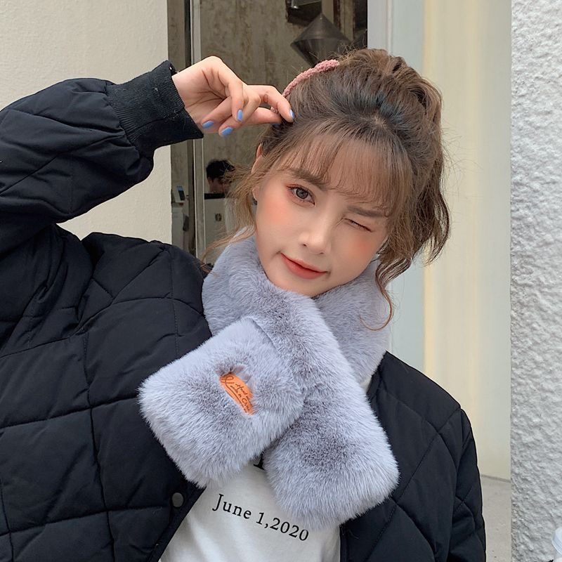 韓国版の毛の襟は首を囲んで冬の新型の保温のマフラーの女性の首をかばってかわいいです。|undefined