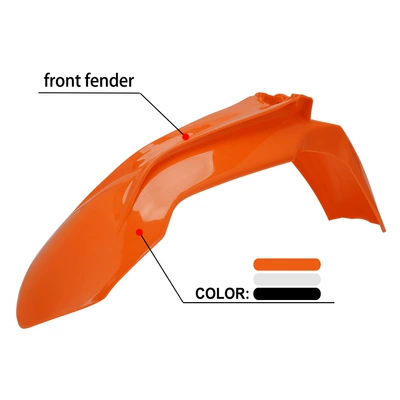 Suitable for 350SX-F 250SX-F 250SX off-road motorcycle modification parts plastic front fender (Motorcycle Fender)