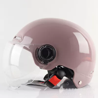 Motorcycle Safety Supplies: Summer Helmet Wholesale - french-pink-transparent-short-lens