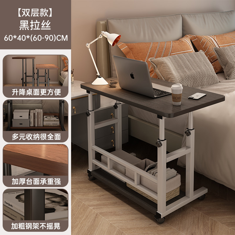 Mesa de cama elevadora móvil dormitorio de estudiantes mesa de estudio escritorio escritorio de escritorio escritorio de escritorio dormitorio escritorio de computadora pequeña mesa