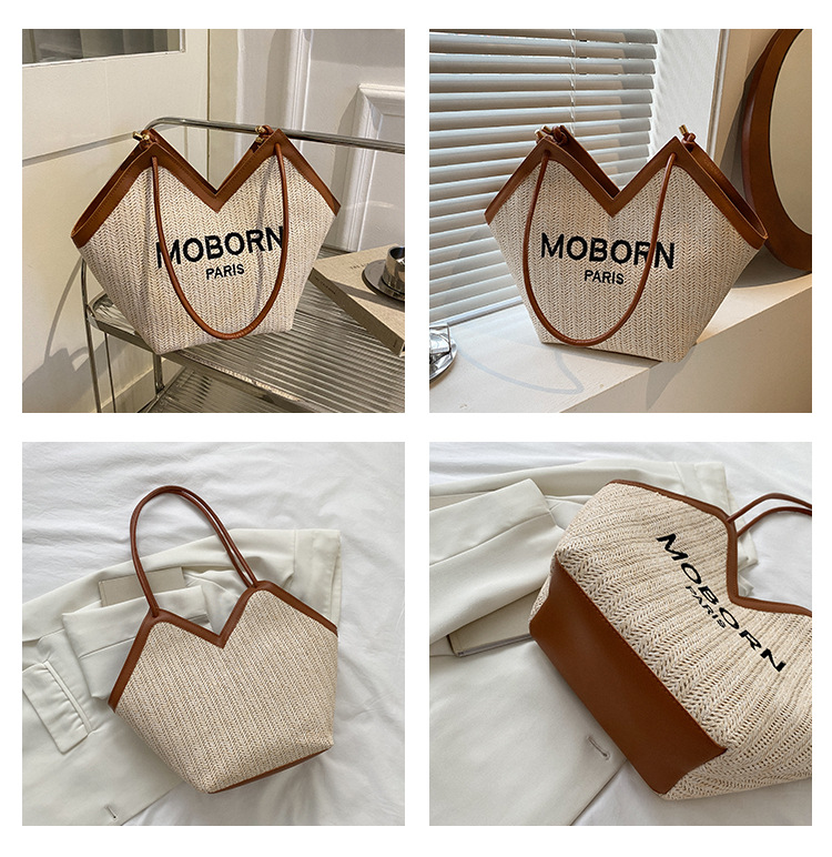 per le donne 2024 primavera nuovo stile semplicità una spalla tu sotto le ascelle moda e tempo libero borsa tote_voghion.com