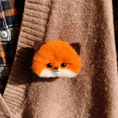 批發扎扎樂羊毛氈戳戳樂針扎玩偶手作手工diy狐狸胸針娃娃掛件材