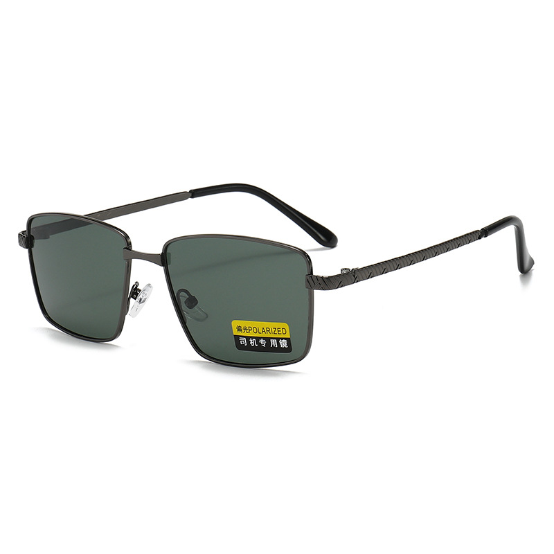 Gun gray frame polarized green film
