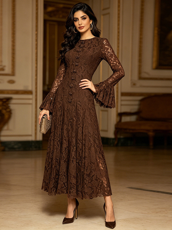 Elegant autumn long skirt