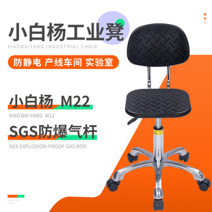 Anti-Static Stool with Dust-Free Electrostatic Workshop Assembly Line Adjustable Rotating Round Stool for School Laboratory Chair