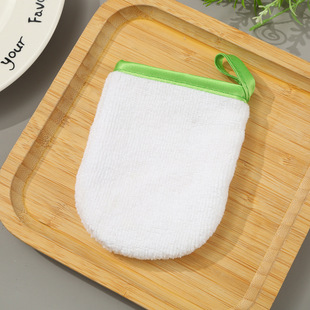 Explosions lazy cleaning puff solid color glove type face washing artifact factory direct cleansing gloves clean water face washing set