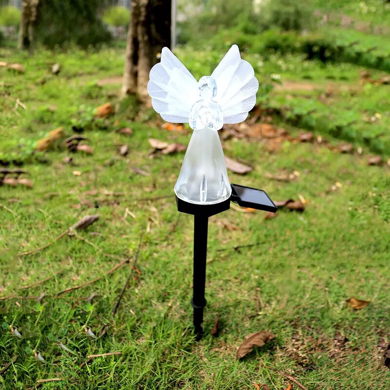 Cross-border Amazon Angel Light Solar Led Fairy Light Garden Floor Decoration Garden Landscape Light