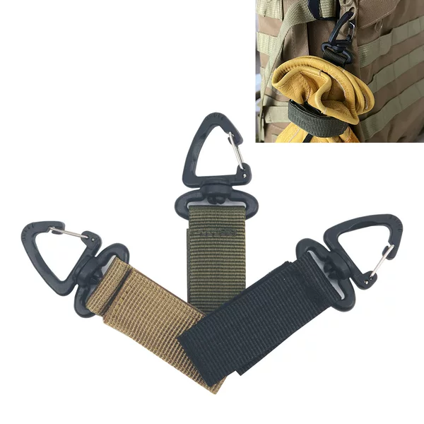 Factory Ready Outdoor Tactical 360-Degree Rotating Triangle Buckle Multi-Functional Carabiner D-Shaped Hanging Ring Keychain