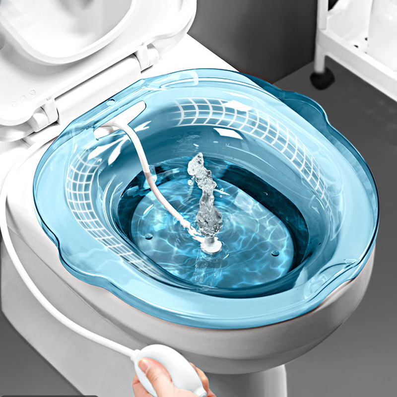 Bidet Private Parts Pregnant Women and Ladies Ass-Washing Basin Artifact Free of Squatting Soaking Medicine Toilet Care Basin Set Can Be Flushed