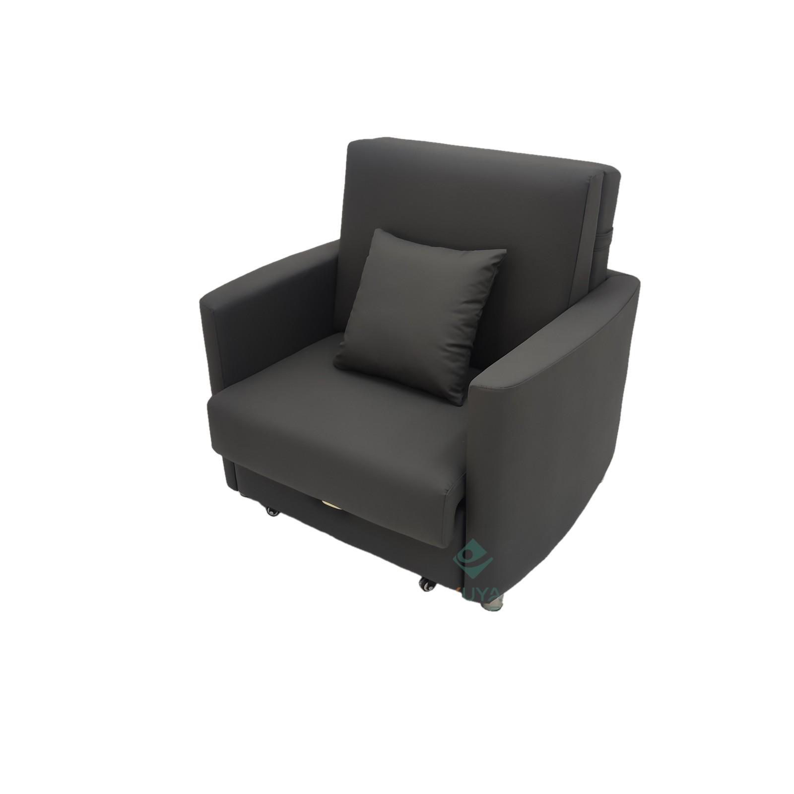 Sofá cama de una sola persona plegable de doble propósito sala de estar estudio sofá cama tecnología tela de cuero silla médica