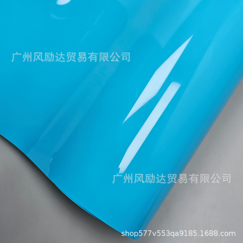 Car full vehicle color change film self-adhesive PET ultra-bright crystal sky blue motorcycle modification full body film
