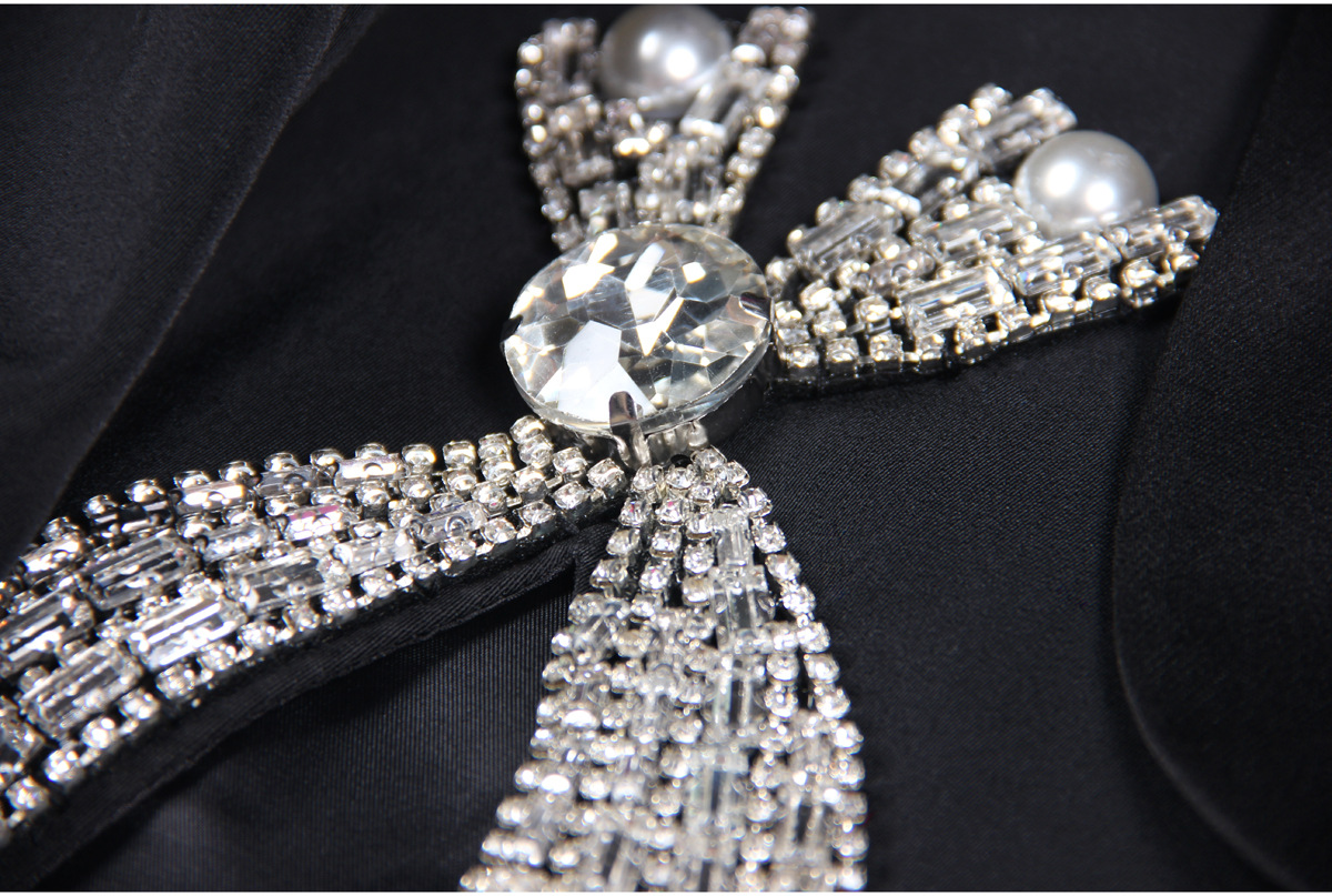 Dames mantelpak met rok elegante lange mouwen herfstset_voghion.com