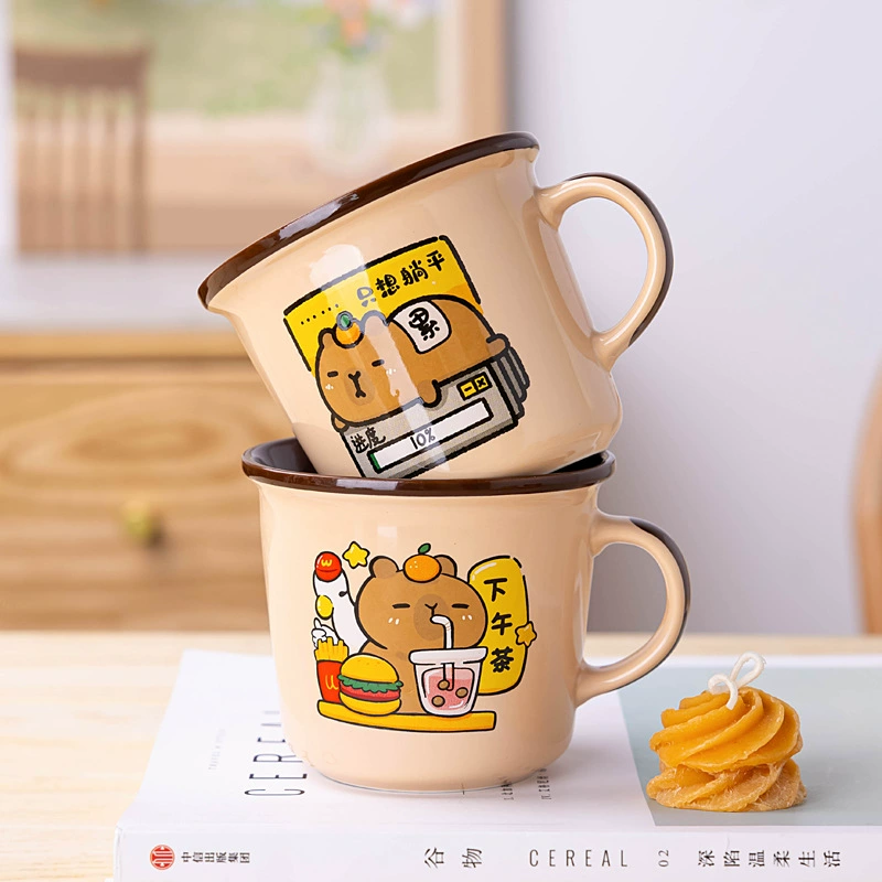 Керамическая чашка для чая с рисунком высокого качества для домашнего использования любимому человеку, подарок на день рождения, изготовленная на заказ