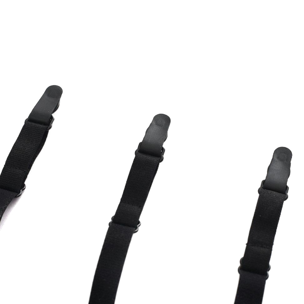 Camisa de los hombres superior antiarrugas antideslizante clip de la camisa sexy cómodo cinturón de nylon muslo anillo Liga unisex