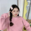 South Korean colored velvet goods, brand hairpins, cute bangs, hairgrip, flowered