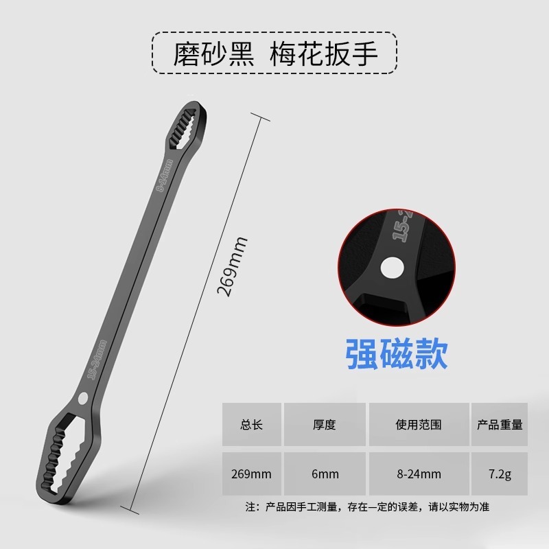 多功能梅花扳手多用多能双头呆头自紧8-22mm扳手工具套装活动扳子|undefined