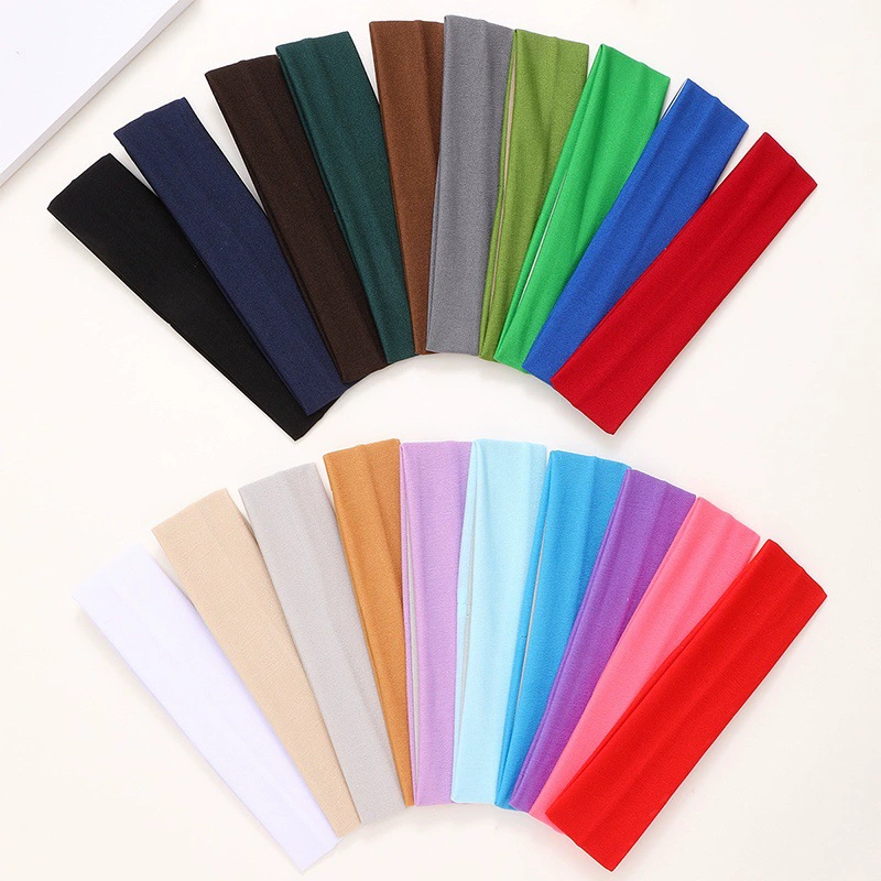 Трансграничные конфеты цвет волос ленты сплошной цвет эластичные спортивные ленты для волос