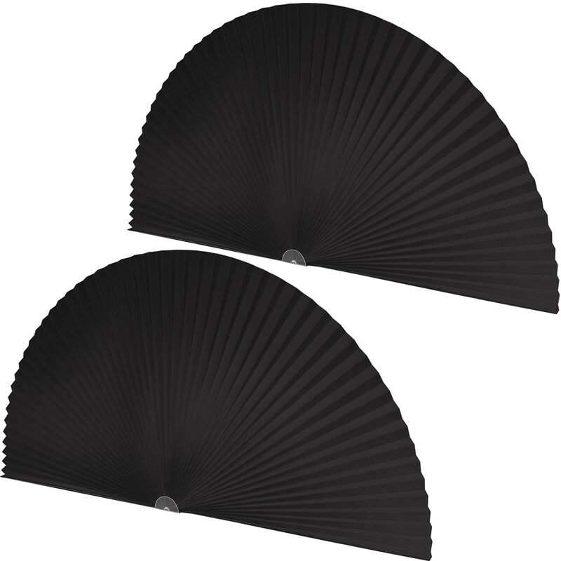 Wholesale non-perforated round curved window folding curtain can be cut semi-shading pleated curtain decoration accessories