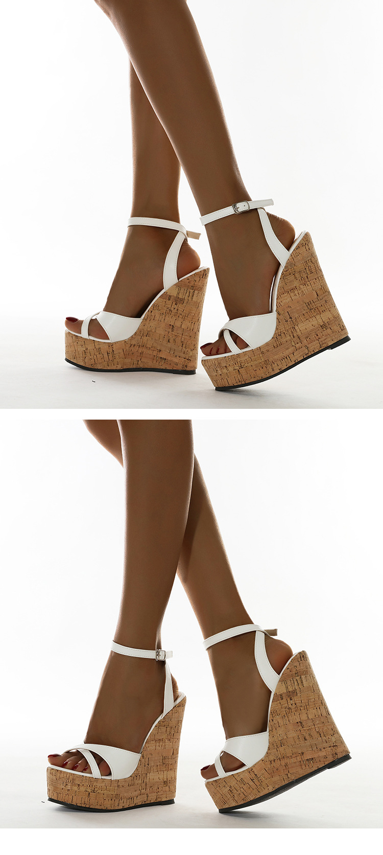 high-heeled wedge open-toe sandals  NSCA38208