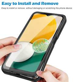 琪彩适用三星A12手机壳 彩色全包360前后盖防摔保护S22壳膜一体壳