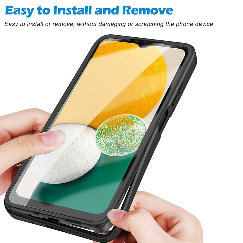 Qicai for Samsung A12 mobile phone case color all-inclusive 360 front and rear cover anti-drop protection S22 case Film integrated case