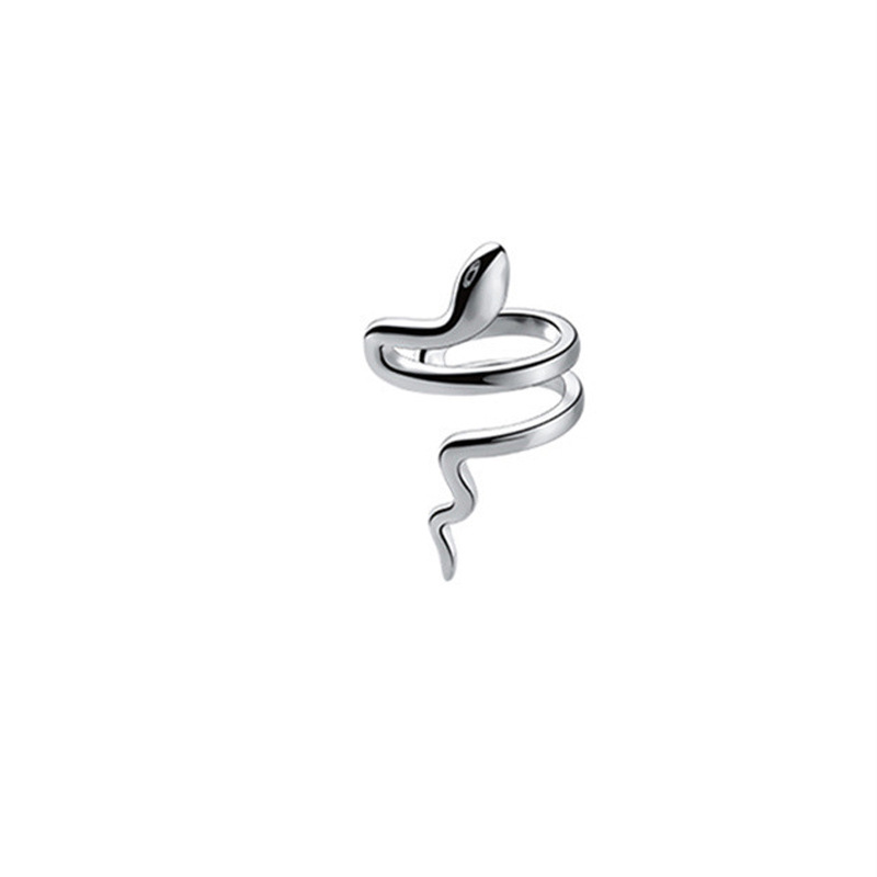 Double Layer Surround Clip No Piercing Year Ear Cuff Trendy Cool Fahion Peronality Dynamic Texture Small Snake_voghion.com