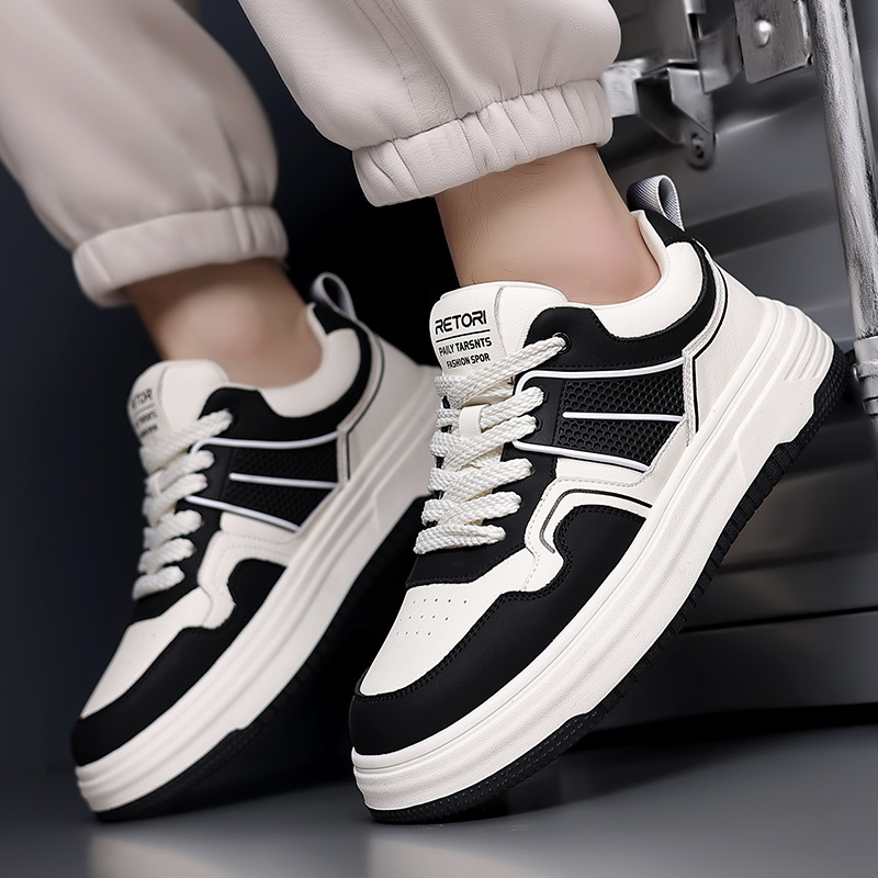 Zapatillas de deporte para hombre de primavera, zapatos de diseño de nicho transpirables, zapatos casuales deportivos de altura de suela gruesa para hombre, zapatos para hombre al por mayor