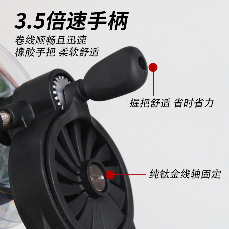 Carrete de pesca dispositivo online carrete de pesca Winder línea de pesca Winder dispositivo online de pesca Pesca rueda giratoria tambor bobinado línea colector de línea