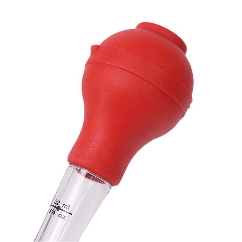 Suministro directo transfronterizo Juego de 4 piezas de aguja de pavo bomba de pollo de silicona bomba de condimento herramienta de barbacoa tubo de condimento por goteo con cepillo bomba de pollo