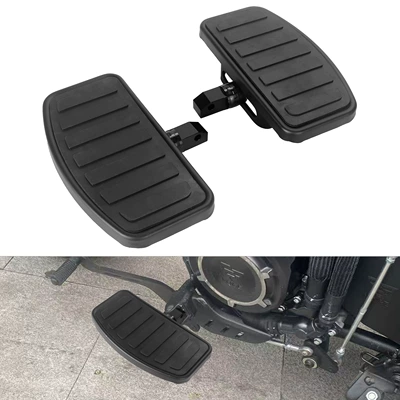 Motorcycle Modification Accessories Vtx1300Vtx1800Vf750 Rubber Block Pedal Rubber Block Pedal (Motorcycle pedals) - striped-honda-pedal-black