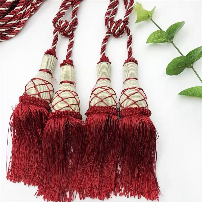 Flower Ball tennis curtain small tie ball tie rope tie buckle decorative color tassel curtain decorative tie ball hanging accessories