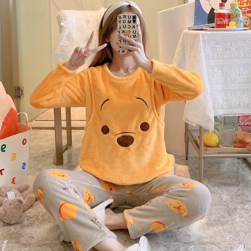 Invierno confinamiento ropa franela maternidad pullover postparto ropa de enfermería maternidad Pijamas Mujer WeChat transmisión en vivo ventas directas de la fábrica image 5