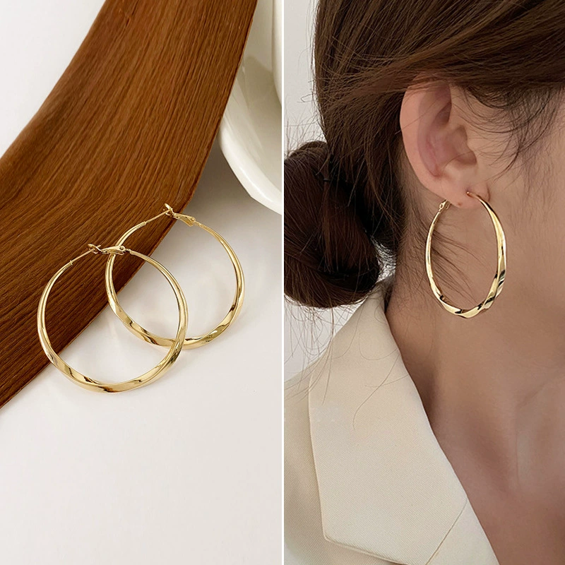 Earrings Silver 925 — Demi-season European Style, Simple Elegant Bright Design, Gold & Silver Options