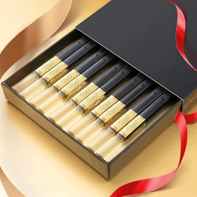 Yousheng Meidi Double Shihui Jinfu Hotel Chopsticks Household Non-slip Chopsticks Alloy Chopsticks PJ205J