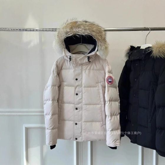 29 Goose Home Fur Collar Large Pocket Men's and Women's Parker Cotton-padded clothing Outdoor Thickened Warm Mid-length Hooded Cotton-padded Clothes