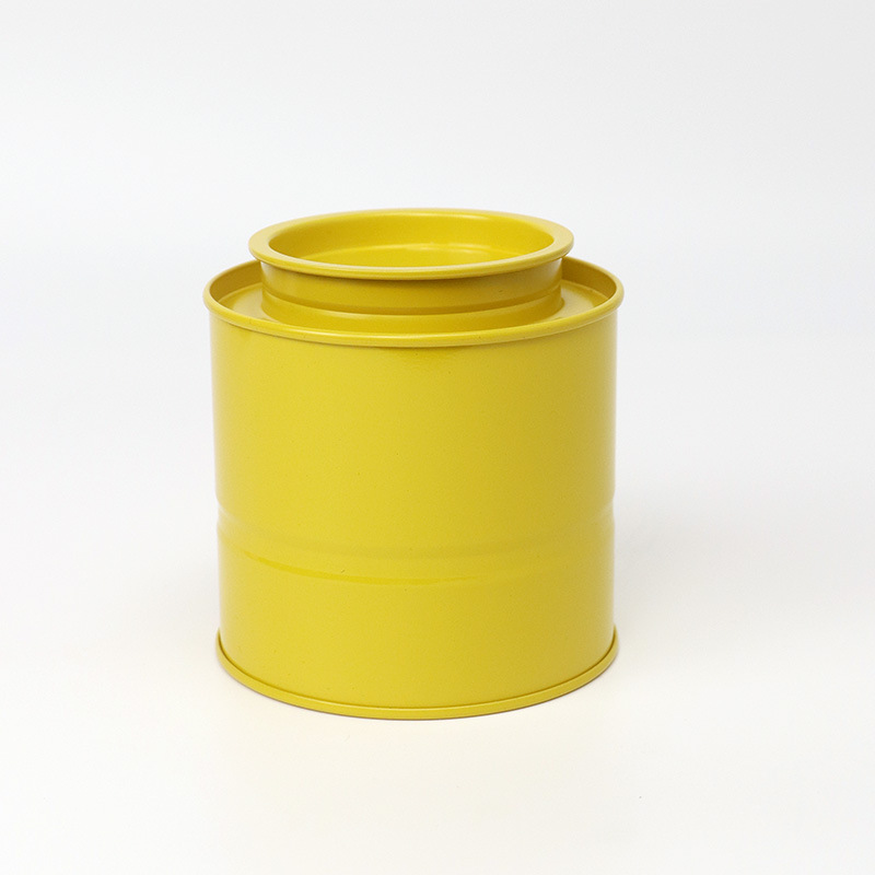 Latas apiladas, cilindros, latas de té, latas selladas, envases de regalo, cajas de hojalata de color sólido, lugar de origen del fabricante
